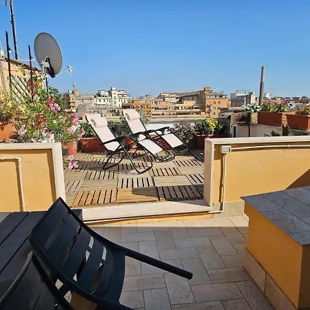 Апартаменты Luminoso Attico Con Terrazza