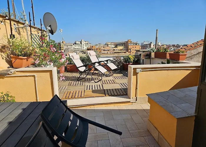 Апартаменты Luminoso Attico Con Terrazza