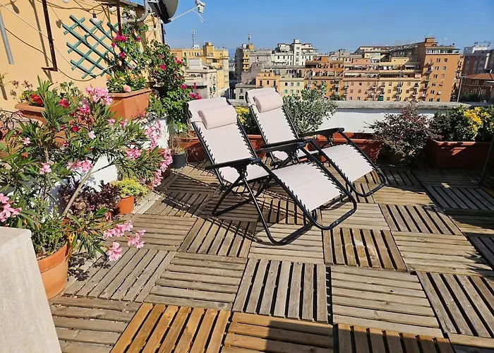 Апартаменты Luminoso Attico Con Terrazza *